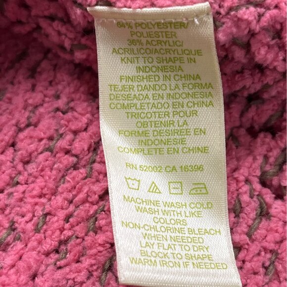 Sigrid Olsen Women’s Pink Textured Knit Pullover Sweater Size M - New - Picture 6 of 8